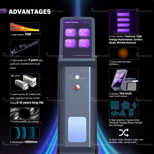 Perfectlaser OEM Rf Tube Fractional <span class=keywords><strong>Co2</strong></span> Laser Machine Precio 2025 Skin Resurfacing <span class=keywords><strong>Co2</strong></span> Fractional Laser Machine - Product Image 2