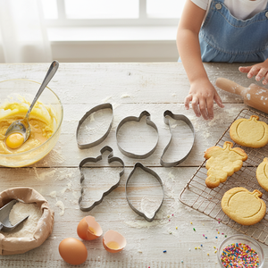 5.5 cm <b>Ring</b> with Assorted Metal Cookie <b>Cutters</b> Customized Square Cookie Mold Tool Set for Parties - Product Image 3
