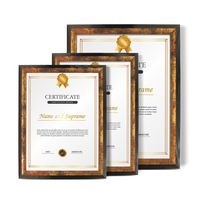 Cadre de certificat classique en or A4 / 8,5x11, cadre photo mural pour diplôme, pour le bureau et l'école