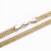 CM Jewelry Fashion Wholesale Brass Supplier for Jewelry Jewelry Necklace Trendy Hip-Hop Whip Chain Chinese Fabrics Mesh Necklace