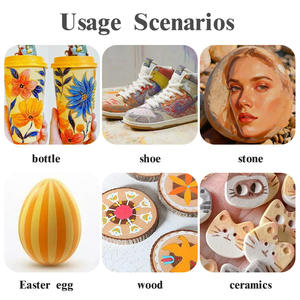 Новые акриловые маркеры для рисования, серия «Желтый», 12 штук - Product Image 2