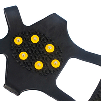 Crampons professionnels en acier inoxydable à 10 dents, antidérapants pour la marche, la randonnée et l'escalade, pointes pour chaussures sur glace et neige