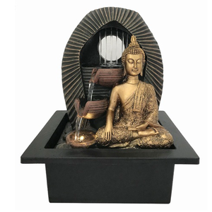 Statua di Buddha Seduto in Resina Intagliata a Mano - Spedizione Rapida, Scultura <span class=keywords><strong>della</strong></span> Serenità per Altare Domestico, Ornamento da Giardino e Decorazione Artistica Religiosa - Product Image 3