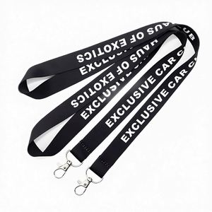 Wholesale Personalized Low MOQ Custom Sublimation Polyester Exclusive <b>Car</b> Club Keychain <b>Lanyard</b> - Product Image 1