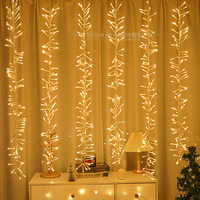 Fabrik führte Licht Fischernetz Eiszapfen Twinkle Lichterkette für Motiv DIY Outdoor Indoor Vorhang Weihnachts baum Party Hochzeit Wand dekoration