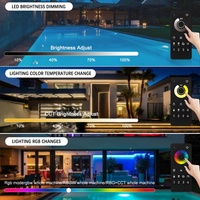 Control Remoto Aipin IP68 Impermeable 2.4G de 4 Zonas, Sincronización RGB CCT, Reguladores Inteligentes de Intensidad, 12/24V, Alcance de 30m, Tira de Luz LED de 360W