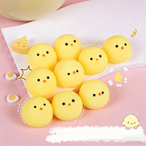 Hot Sale TPR Kawaii Animal Small Chick Squishy Toys Hand Exercise <b>Squeeze</b> Stress Relief Promotional Gifts Party Favors for Kids - Product Image 3