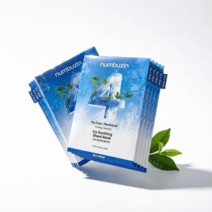 Numbuzin Icy Soothing Sheet Mask Tea <b>Tree</b> Panthenol Cooling Calming For Sun Stressed Skin 21ml - Product Image 1