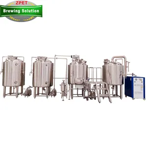 Kualitas tinggi 300L 500L 800L mikro sistem pembuat bir peralatan pembuatan bir Fermenter bioreaktor produsen