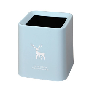 Mystic Arts Desktop Trash Can PP Material Lidless Office Study Storage <b>Bin</b> <b>Large</b> Capacity Square Design - Product Image 4