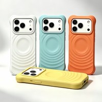 [Sans Logo] Coque de Téléphone Magnétique à Motif Animal pour 17 Pro Max/ 16 Pro, Étui Antichoc en Acrylique Trois-en-un