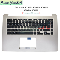 Clavier PO portugais LA SP FR pour Asus X510UF X510UA X510UN X510UQ X510UR Palmrest C Cover Shell No Backlit Keyboard Original