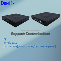 Boîtier de bureau HTPC ultra-fin personnalisé en usine, châssis métallique mince, boîtier PC Mini ITX avec support mural VESA G02-T35 en stock