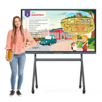 Display Interattivo Touch Screen da 55 Pollici ad Alta Risoluzione per l'Insegnamento Multimediale Digitale