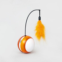 Jouet pour chat électrique LED, boule roulante qui tourne automatiquement, bâton amusant pour chat