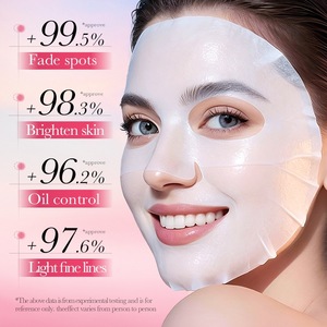<span class=keywords><strong>Maschera</strong></span> <span class=keywords><strong>Viso</strong></span> Illuminante alla Fragola 25ml, <span class=keywords><strong>Maschera</strong></span> in Foglio Idratante e Nutriente, Cura della Pelle con Vitamina C per Donne - Product Image 3