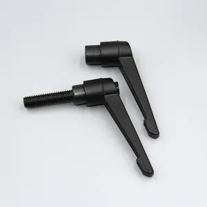 Customizable Black Zinc-Aluminum Alloy Adjustable Position Tightening Handle Adjustable Locking Rotating Handle