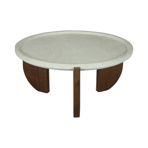 Table basse ronde de haute qualité, table centrale moderne pour salon, bureau, hôtel, meubles en bois élégants et durables - Product Image 1