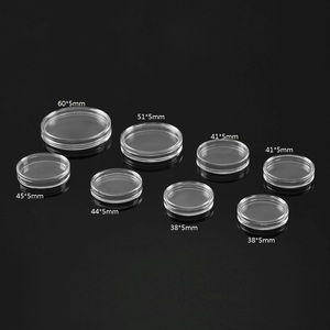 Boîte de rangement pour capsules de pièces de monnaie de 38 mm, pour pièces de monnaie canadiennes en argent (Feuille d'érable, Morgan, Paix, Eisenhower) - Product Image 2