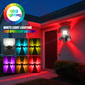 6MP năng lượng mặt trời tường máy ảnh với wifi 4 gam Sim ba ống kính năng lượng mặt trời RGB <span class=keywords><strong>Camera</strong></span> an ninh Hệ thống giám sát với phát hiện chuyển động báo động - Product Image 2