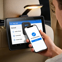 Tablette de divertissement pour voiture ODM 7-10 pouces à fixer sur l'appuie-tête, Android 16, prise en charge des manettes de jeu et design portable