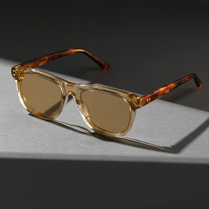 Gafas de Sol de Acetato con Diseño Geométrico Cuadrado Clásico, Pulido a Mano, Polarizadas, Cómodas, Venta al Por Mayor, Servicio OEM ODM - Product Image 3