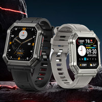 Reloj Inteligente Deportivo Unisex con Correa de Silicona, Resistente al Agua, Monitoreo de Salud, Sueño y Actividad Física