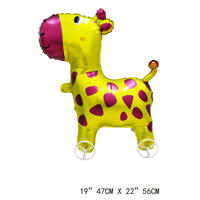 Globos de Jirafa con Ruedas en Oferta, Decoración para Fiestas de Cumpleaños, Globos con Ruedas, Juguetes para Niños al Aire Libre