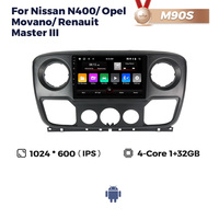 MEKEDE MS 2din Autoradio Multimédia Android pour Nissan NV400 Opel Movano Renault Master III avec Car Play GPS