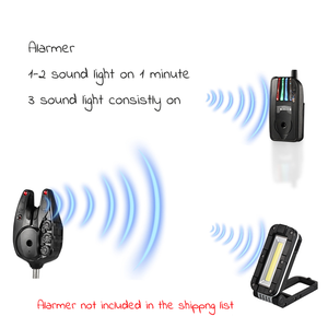 Lampe de Pêche LED Multifonction Rechargeable et Réglable avec Capteur d'Alarme, Conception Magnétique, Étanche pour la Pêche à la Carpe - Product Image 2