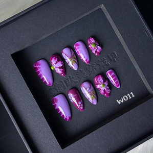 Fatto a mano 3D rosa bara di mandorle francesi acrilico <span class=keywords><strong>unghie</strong></span> finte stampa sulle <span class=keywords><strong>unghie</strong></span> - Product Image 1