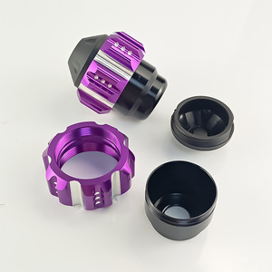 Qiangye CNC - Protectores de Horquilla de Aluminio para Motocicleta, Color Morado, Plateado y Negro, Accesorios para Ruedas Delanteras y Traseras - Product Image 3