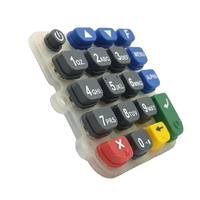 Clavier rétroéclairé personnalisé en silicone et plastique, éclairage LED, dôme métallique conducteur, couleur RAL, certifié ISO9001 pour les claviers de point de vente