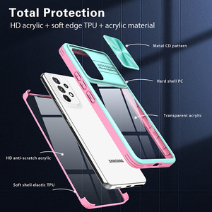 Nuovo obiettivo di scorrimento per fotocamera ibrida 3 in 1 con protezione dello schermo custodia trasparente per telefono per Samsung <span class=keywords><strong>Galaxy</strong></span> <span class=keywords><strong>A53</strong></span> <span class=keywords><strong>Cover</strong></span> Clear - Product Image 6