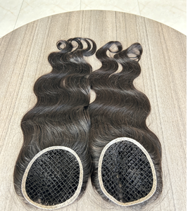 Cabello Virgen Brasileño de la Mejor Calidad, 20 Pulgadas, Ondulado, 130% de Densidad, Base Transpirable de Malla de Red 5x5, Grado 12A, Topper para Mujer - Product Image 2