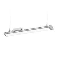 Luminaire linéaire LED étanche IP65 100W, CRI Ra75, 220V, type batten industriel, résistant aux intempéries, pour usine et entrepôt