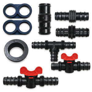 Garden Water Connector Set Virgin Plastic Y Connectors with Barb Fittings ISO Certified for Agricultural Irrigation System - Product Image 1