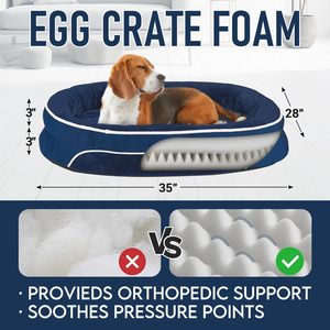 Canapé orthopédique pour chien, lit pour chat avec support en mousse à mémoire de forme, housse amovible lavable en machine - Product Image 2