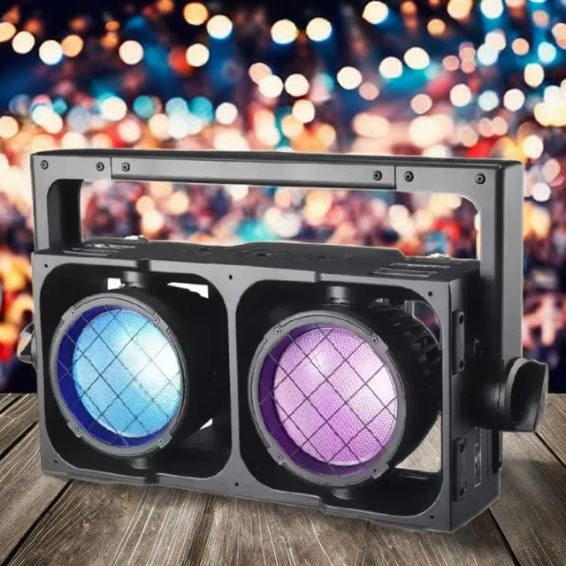 IP65 LED 2X300W RGBA+WW 5in1 Waterproof Outdoor DJ Disco Stage Led Blinder Light