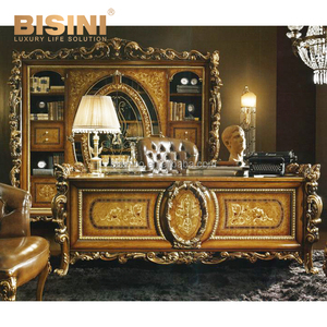 Table à manger longue et ornée de style classique en bois sculpté à la main, réplique exquise, pour 8 personnes - Product Image 6