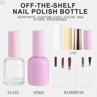 Nouveaux flacons de vernis à ongles UV de 8 ml, 9 ml, 10 ml, couleur unique, conteneur vide pour nail art avec couvercle et pinceau, vente en gros d'usine OEM ODM
