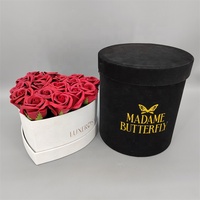 Boîtes cadeaux rondes en carton recyclé personnalisées avec dorure à chaud et épaisseur de 3 mm pour l'emballage de cadeaux