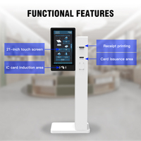 Quiosco Inteligente de Autoservicio para Aplicaciones y Emisión de Tarjetas con Pantalla Táctil, RFID de Alta Frecuencia 13.56MHz, WiFi, Windows 10