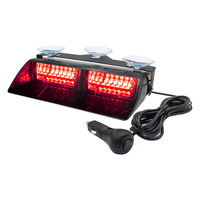 Luz de advertencia de emergencia para parabrisas de coche, 16 LED, 12V, estilo de barra de paso, lámpara de señal de alarma, Flash Dash, 5 modelos
