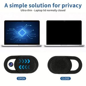 Nouvelle couverture de caméra de téléphone portable en plastique ABS avec logo personnalisé, couverture de webcam pour ordinateur portable, couverture de confidentialité coulissante - Product Image 3