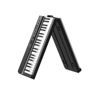 Clavier de piano électrique pliable 88 touches HLA500, touches lestées, piano numérique portable avec Bluetooth MIDI