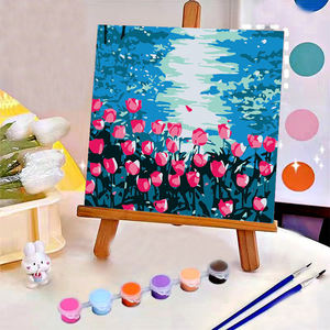 2025 yeni küçük resim Diy numaraları kitleri tarafından çerçeveli kedi boyama boya numaralandırılmış çocuk çocuk için - Product Image 2