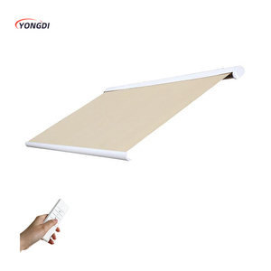 Auvent de balcon <span class=keywords><strong>électrique</strong></span> extérieur rétractable motorisé Extensible Patio Jardin Auvent Bras en aluminium Cadre <span class=keywords><strong>3x3</strong></span> Pliant Acrylique - Product Image 4