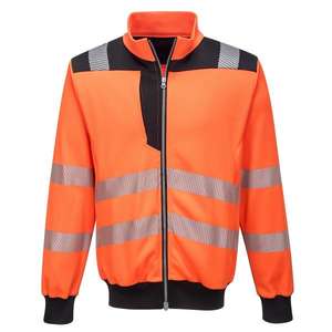 PORTWEST - PW370OBRXXXL PW3 High visibility orange/<b>black</b> sweatshirt - EAN 5036108306640 <b>HI</b>-<b>VIS</b> WORKWEAR - Product Image 1