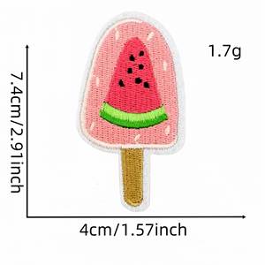 Patchs brodés thermocollants motif pastèque estivale pour la décoration de vêtements d'enfants, chaussures et chapeaux - Product Image 5